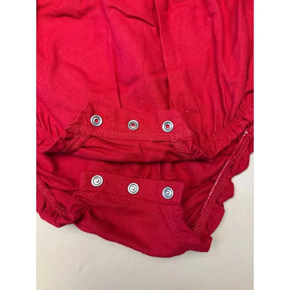Baby Girl Carter’s Red Ruffle Bodysuit Tights Set 18M NWT Valentine Holiday